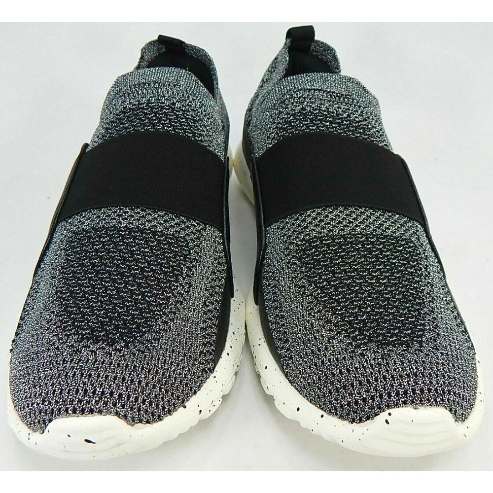Bernie Mev Asako Sz US 9M EU 40 Women's Knit Slip-On Casual Sneakers Pewter